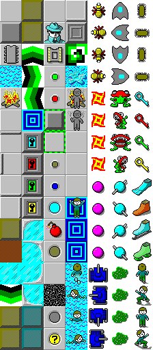 Tilesheet from Chip's Challenge.